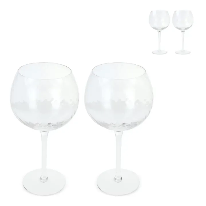 Byon Opacity set of 2 wineglasses with stylish glass pattern 470ml - LT53024 (gadzety reklamowe)